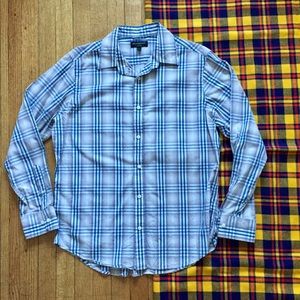 Banana Republic Soft Wash Silas Plaid Button Down
